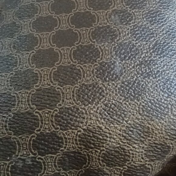 Celine Vintage Macadam Canvas PVC Leather Vertical Shopping Tote Bag - Picture 11 of 14